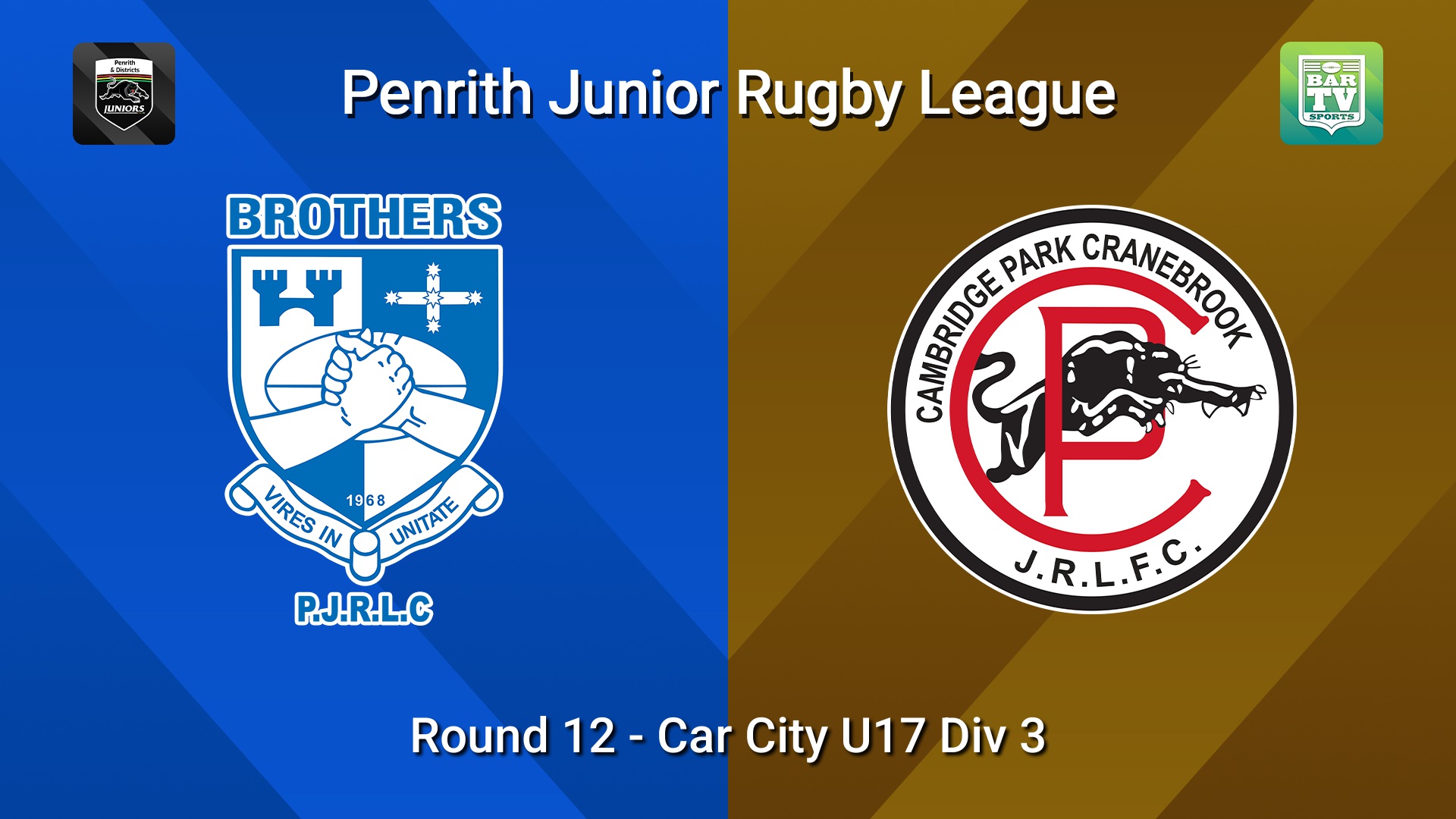 260718-video-Penrith & District Junior Rugby League Round 12 - Car City U17 Div 3 - Brothers v Cambridge Park Minigame Slate Image