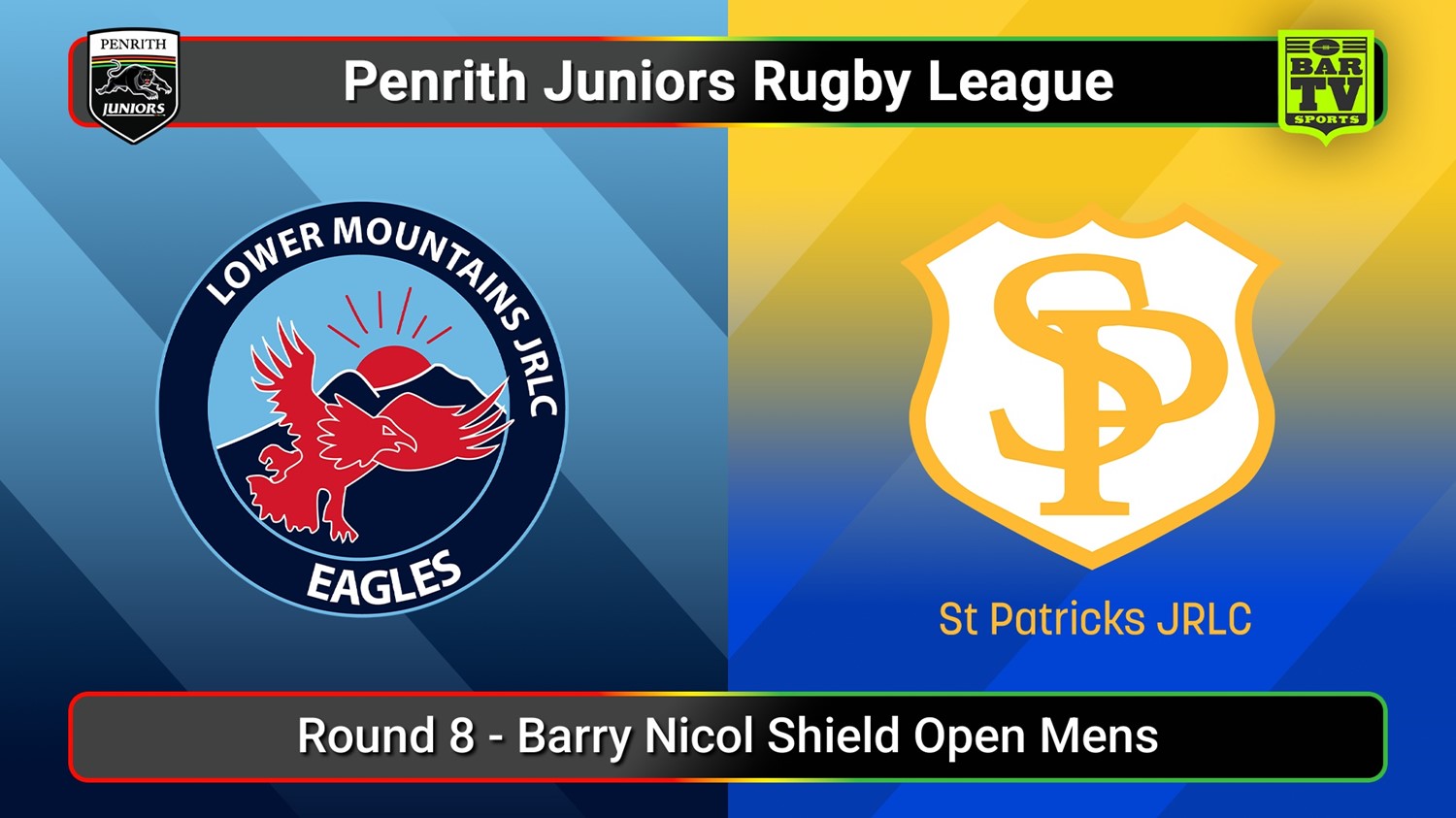 250601-video-Penrith & District Junior Rugby League Round 8 - Barry Nicol Shield Open Mens - Lower Mountains v St Patricks Slate Image