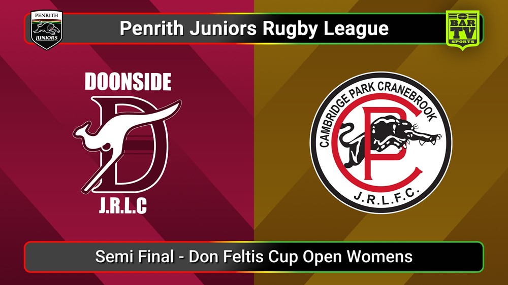 250810-video-Penrith & District Junior Rugby League Semi Final - Don Feltis Cup Open Womens - Doonside v Cambridge Park Slate Image
