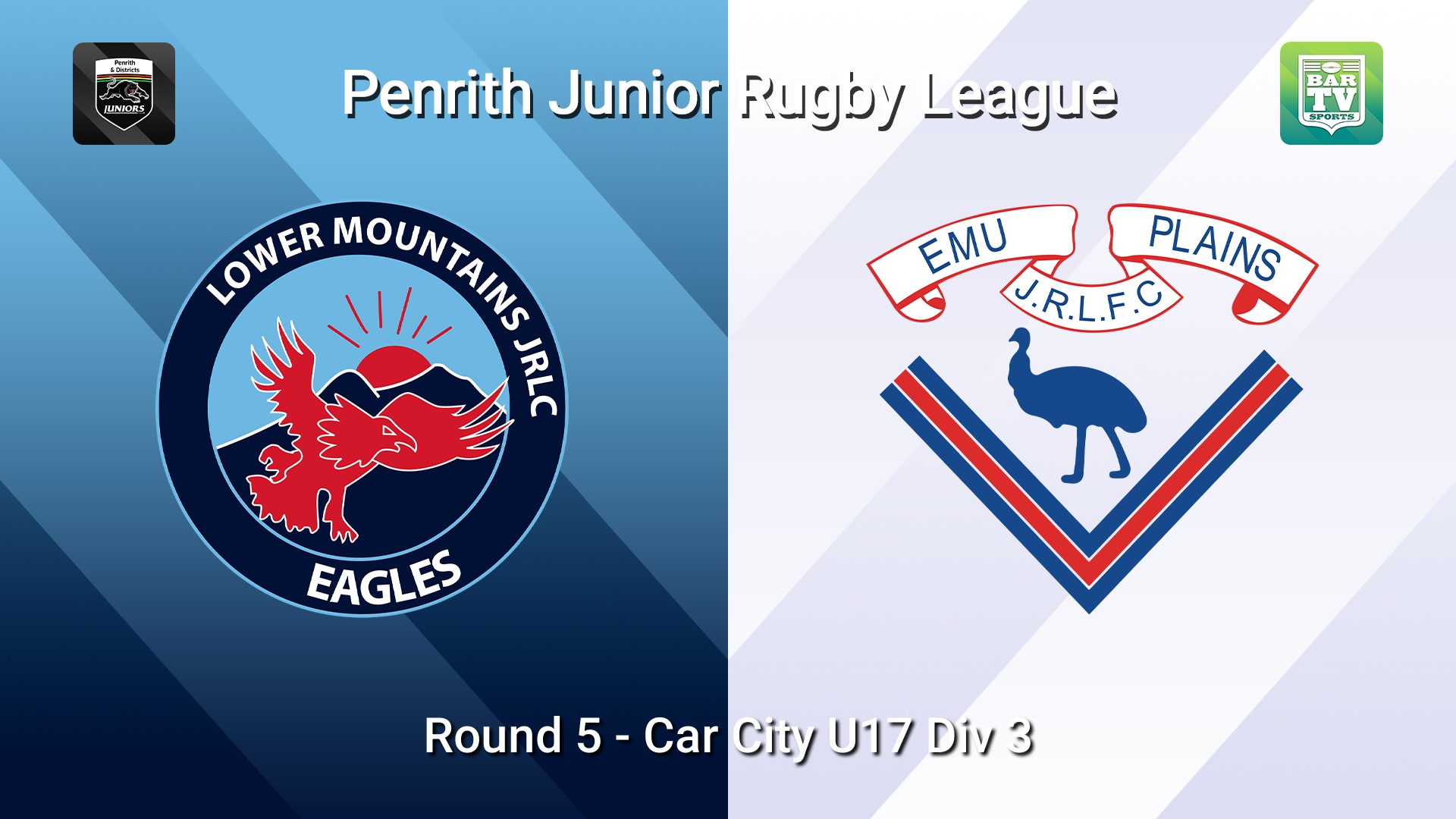 260523-video-Penrith & District Junior Rugby League Round 5 - Car City U17 Div 3 - Lower Mountains v Emu Plains Slate Image