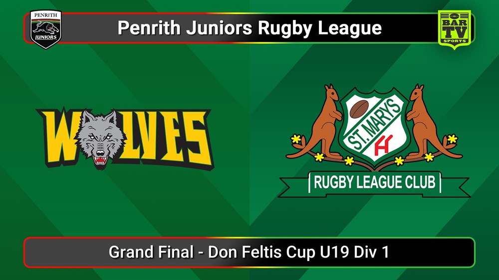 250914-video-Penrith & District Junior Rugby League Grand Final - Don Feltis Cup U19 Div 1 - Windsor Wolves v St Marys Slate Image
