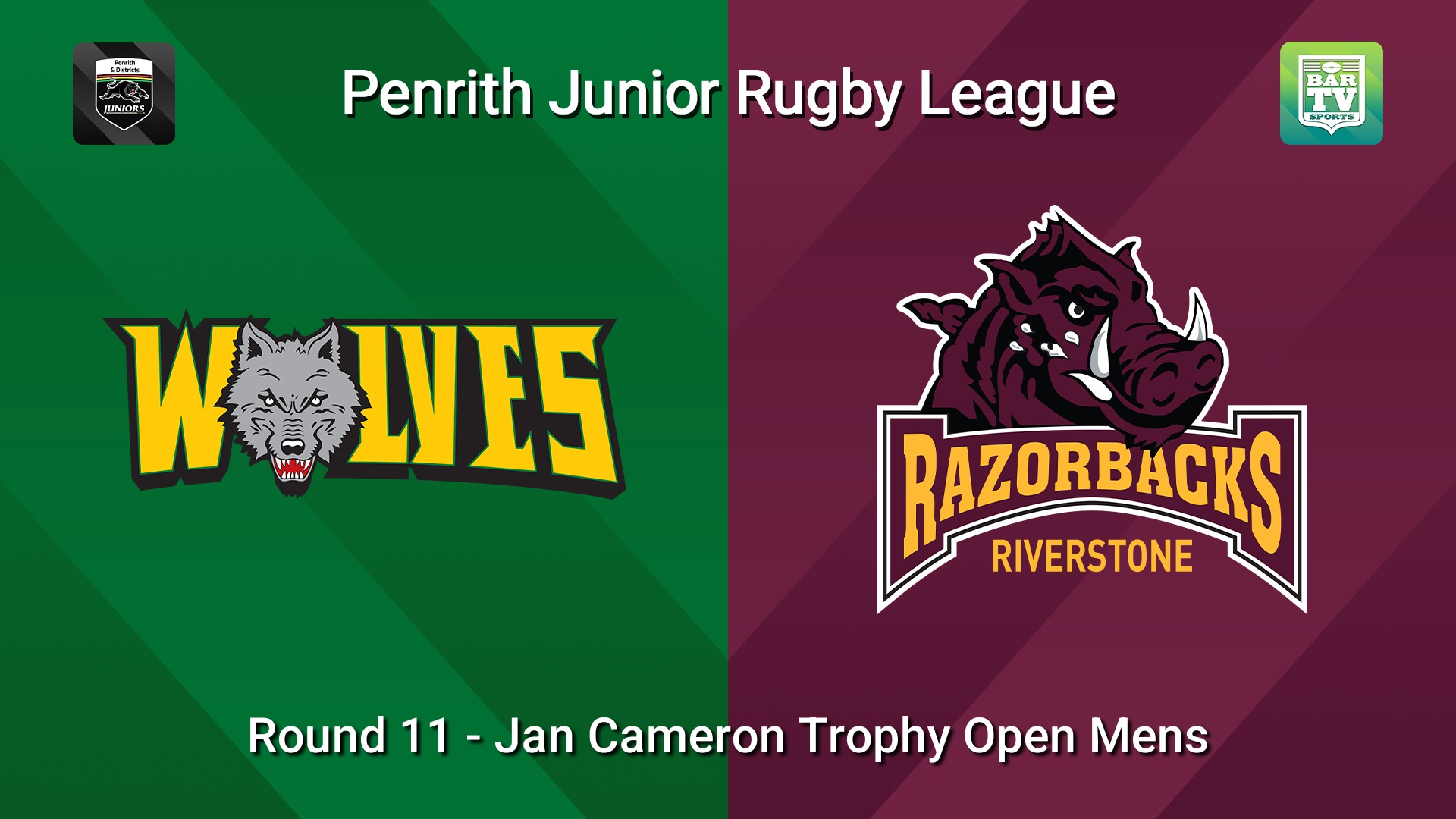 260704-video-Penrith & District Junior Rugby League Round 11 - Jan Cameron Trophy Open Mens - Windsor Wolves v Riverstone Slate Image