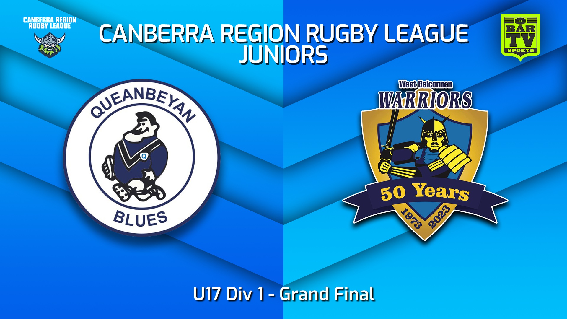240913-video-Canberra Region Rugby League Juniors Grand Final - U17 Div 1 - Queanbeyan Blues Juniors v West Belconnen Warriors Juniors Slate Image