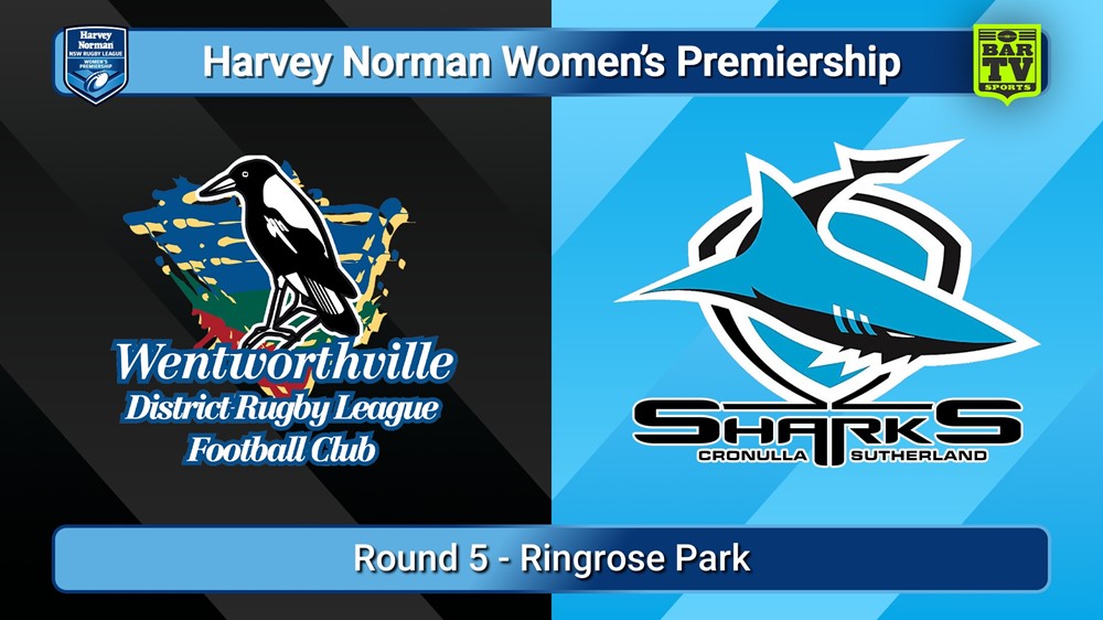 250803-video-Harvey Norman NSW Women's Premiership Round 5 - Wentworthville Magpies  v Cronulla-Sutherland Sharks Slate Image