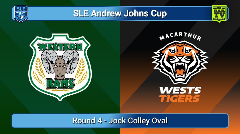 250302-video-SLE Andrew Johns Cup Round 4 - Western Rams v Macarthur Wests Tigers Slate Image