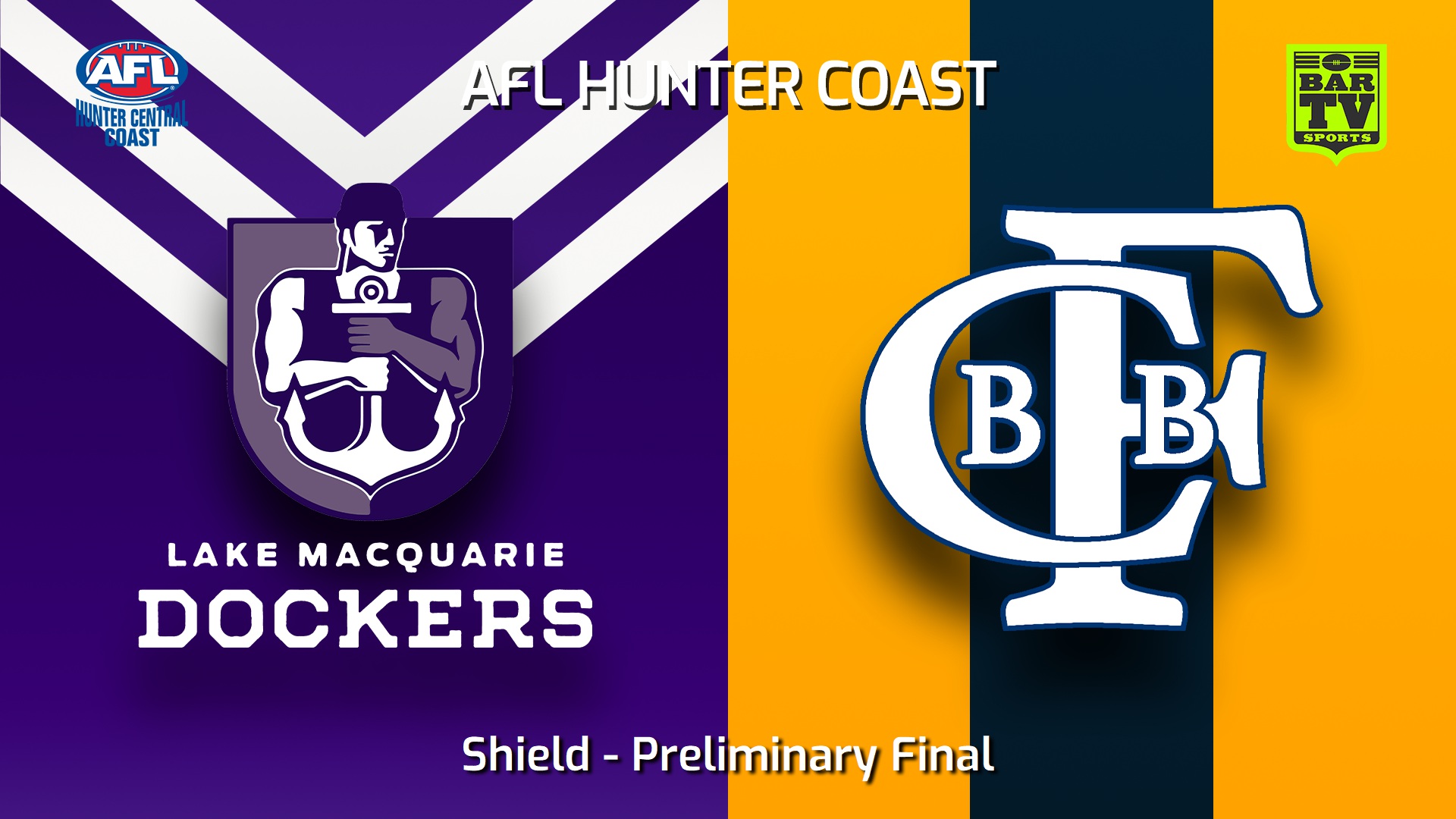 230909-AFL Hunter Central Coast Preliminary Final - Shield - Lake Macquarie Dockers v Bateau Bay Slate Image