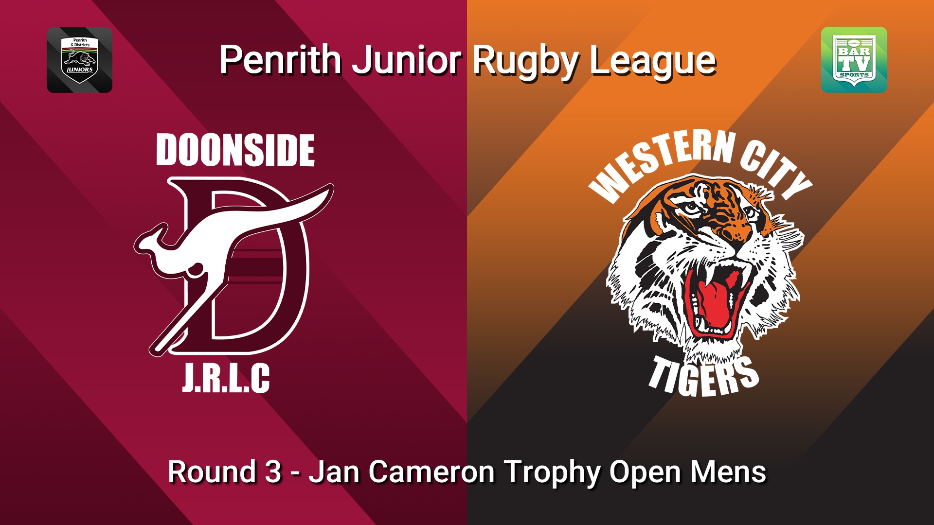 260419-video-Penrith & District Junior Rugby League Round 3 - Jan Cameron Trophy Open Mens - Doonside v Western City Tigers Slate Image
