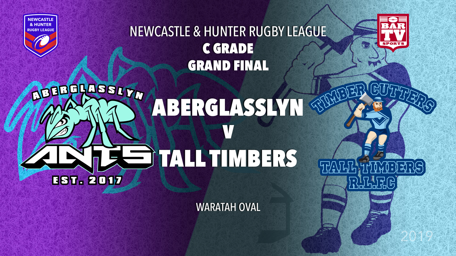 2019 Newcastle and Hunter RL Grand Final - Aberglassyn Ants v Tall Timbers Slate Image