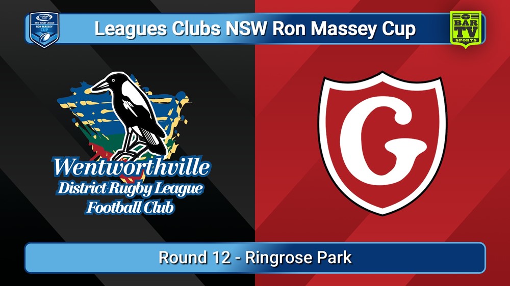 250622-video-Ron Massey Cup Round 12 - Wentworthville Magpies  v Glebe Dirty Reds Slate Image