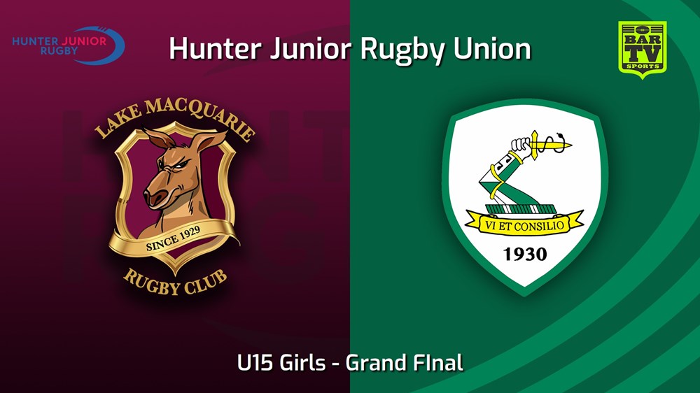 250919-video-Hunter Junior Rugby Union Grand FInal - U15 Girls - Lake Macquarie v Merewether Carlton Slate Image
