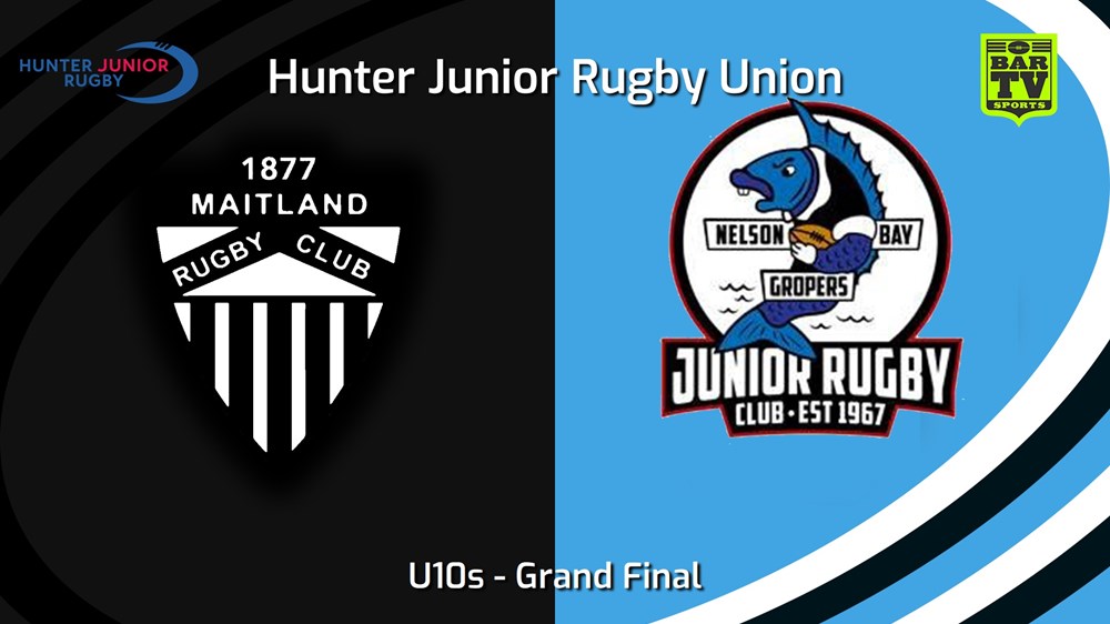 240914-video-Hunter Junior Rugby Union Grand Final - U10s - Maitland v Nelson Bay Gropers - Juniors Slate Image