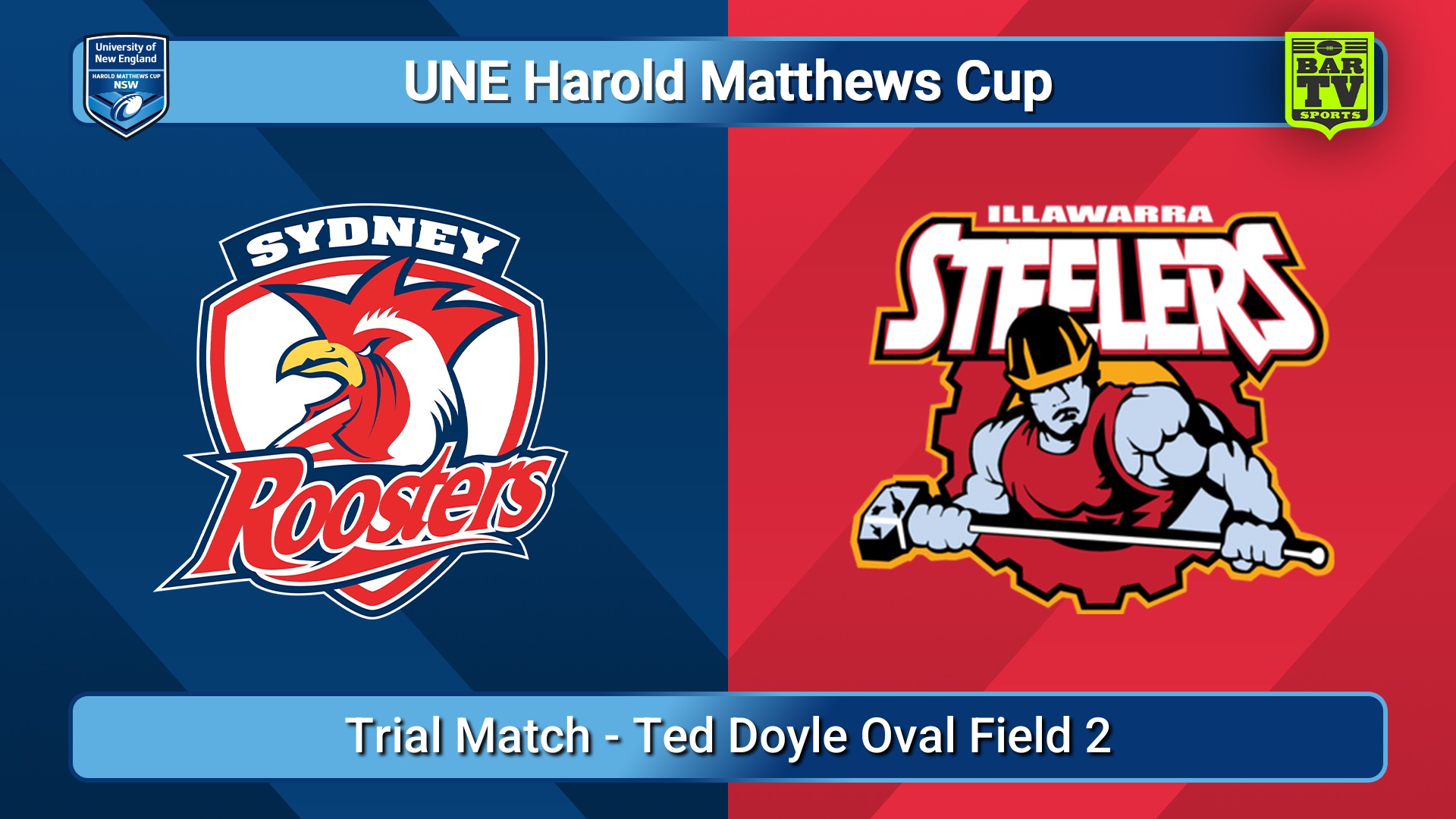 260117-video-UNE Harold Matthews Cup Trial Match - Sydney Roosters v Illawarra Steelers Slate Image