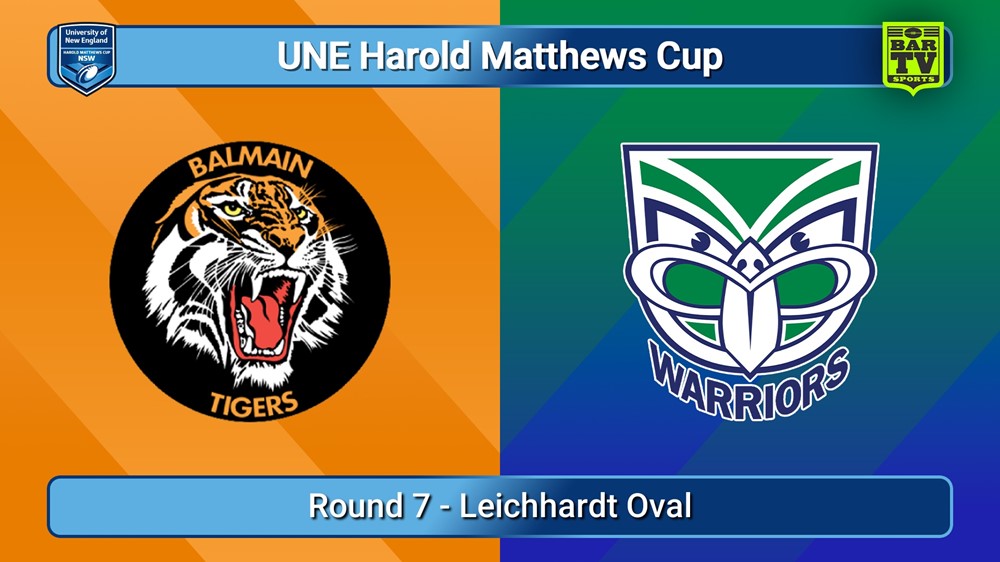 250323-video-UNE Harold Matthews Cup Round 7 - Balmain Tigers v New Zealand Warriors Slate Image