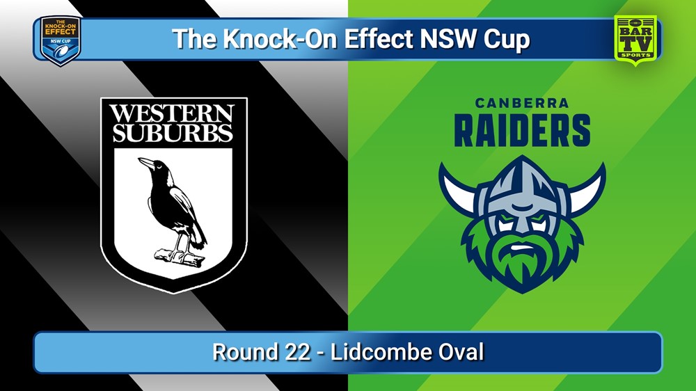 250802-video-The Knock-On Effect NSW Cup Round 22 - Western Suburbs Magpies v Canberra Raiders Slate Image