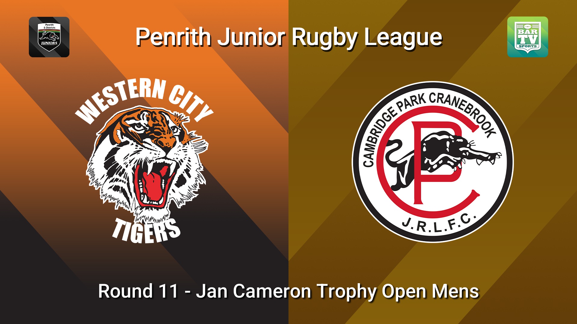 260704-video-Penrith & District Junior Rugby League Round 11 - Jan Cameron Trophy Open Mens - Western City Tigers v Cambridge Park Slate Image