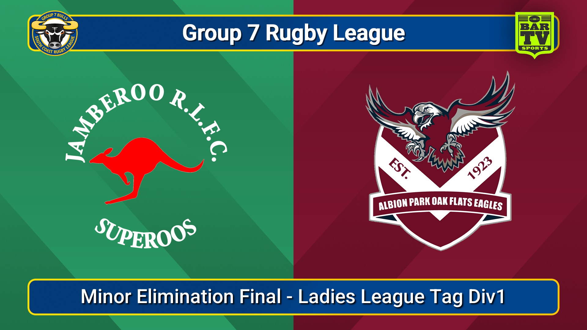 250913-video-South Coast Minor Elimination Final - Ladies League Tag Div1 - Jamberoo Superoos v Albion Park Oak Flats Slate Image