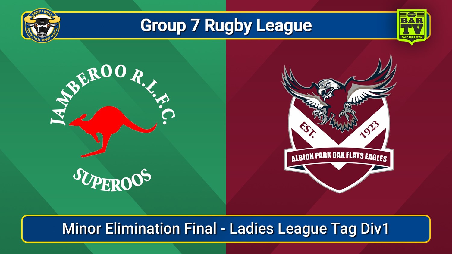 250913-video-South Coast Minor Elimination Final - Ladies League Tag Div1 - Jamberoo Superoos v Albion Park Oak Flats Slate Image