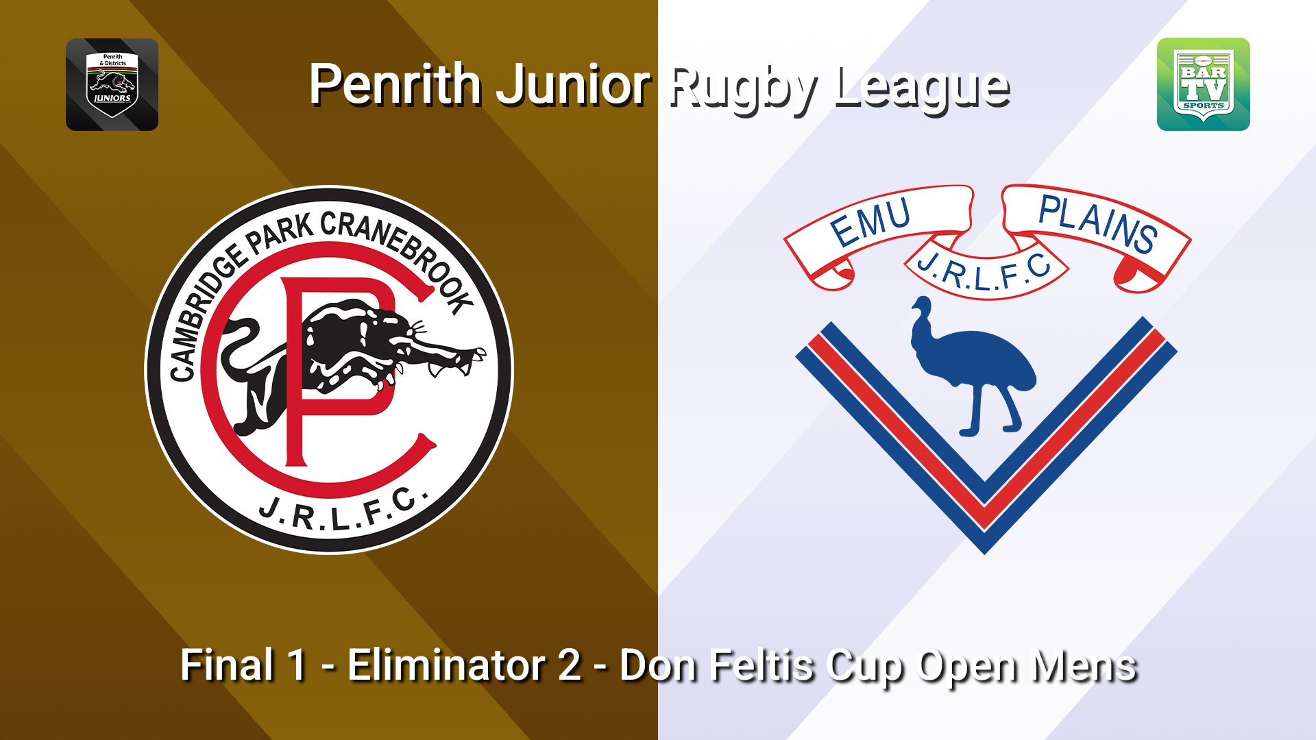 260823-video-Penrith & District Junior Rugby League Final 1 - Eliminator 2 - Don Feltis Cup Open Mens - Cambridge Park v Emu Plains Minigame Slate Image