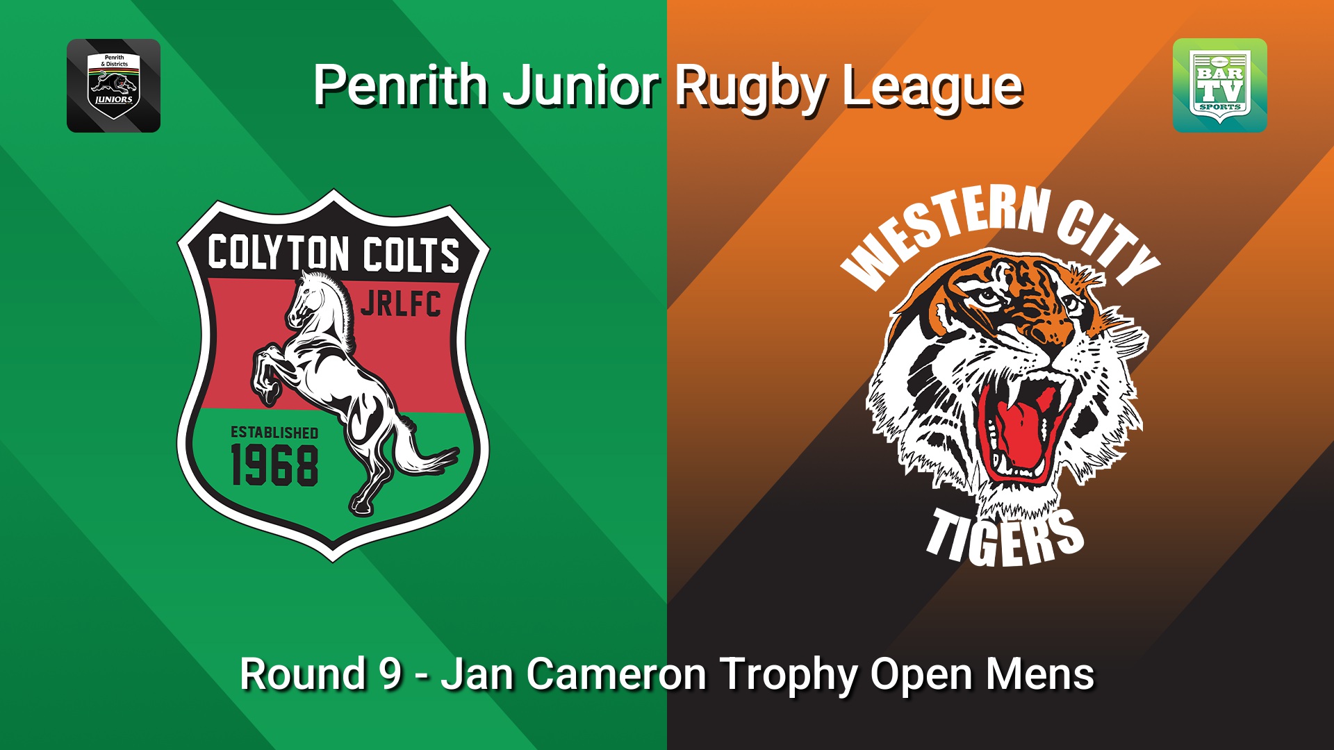 260620-video-Penrith & District Junior Rugby League Round 9 - Jan Cameron Trophy Open Mens - Colyton v Western City Tigers Slate Image
