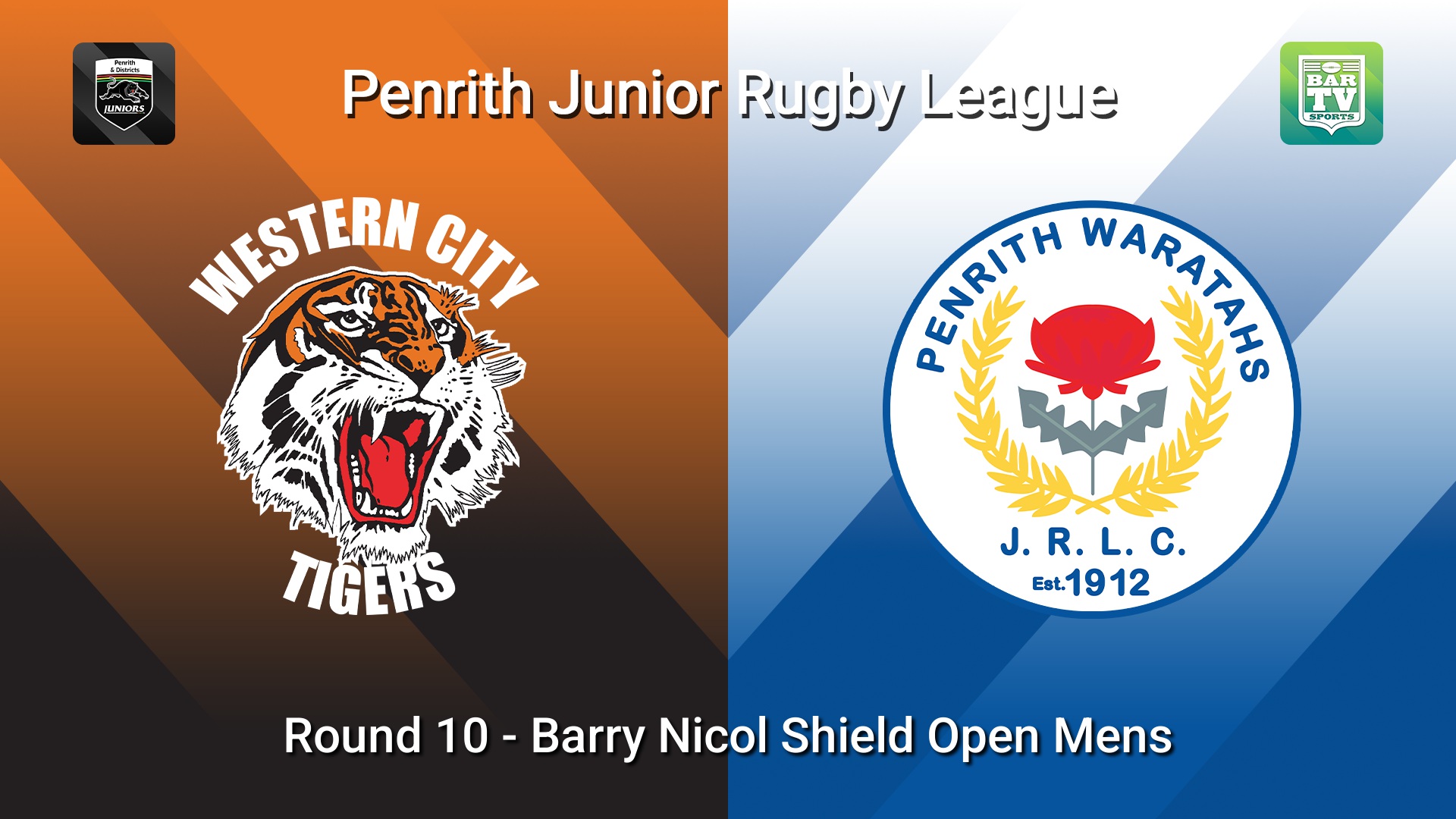 260620-video-Penrith & District Junior Rugby League Round 10 - Barry Nicol Shield Open Mens - Western City Tigers v Penrith Waratahs Slate Image