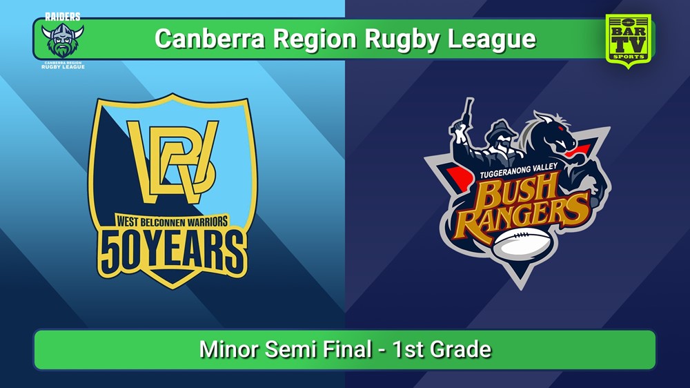 250831-video-Canberra Minor Semi Final - 1st Grade - West Belconnen Warriors v Tuggeranong Bushrangers Slate Image