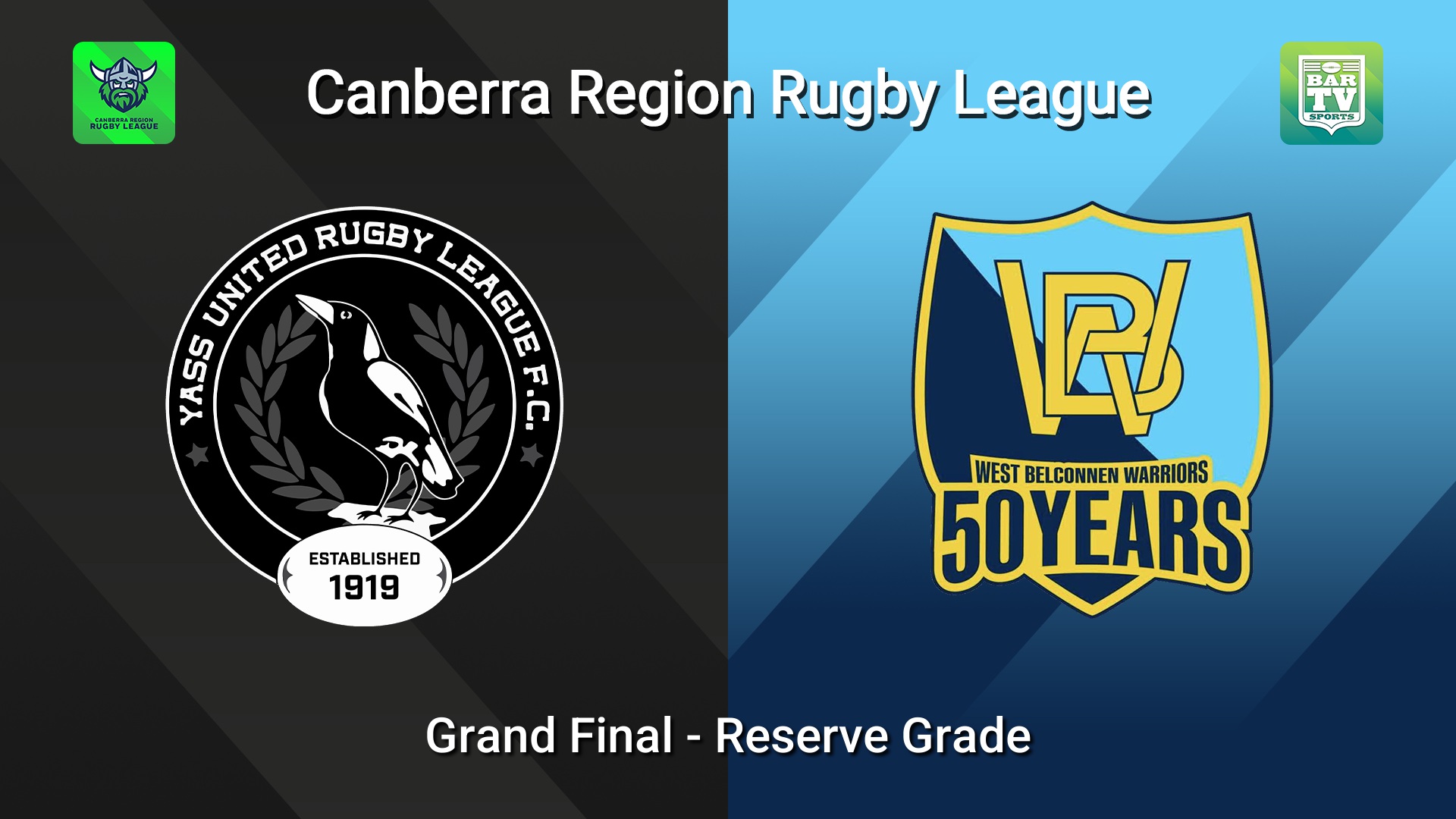 260919-video-Canberra Grand Final - Reserve Grade - Yass Magpies v West Belconnen Warriors Minigame Slate Image