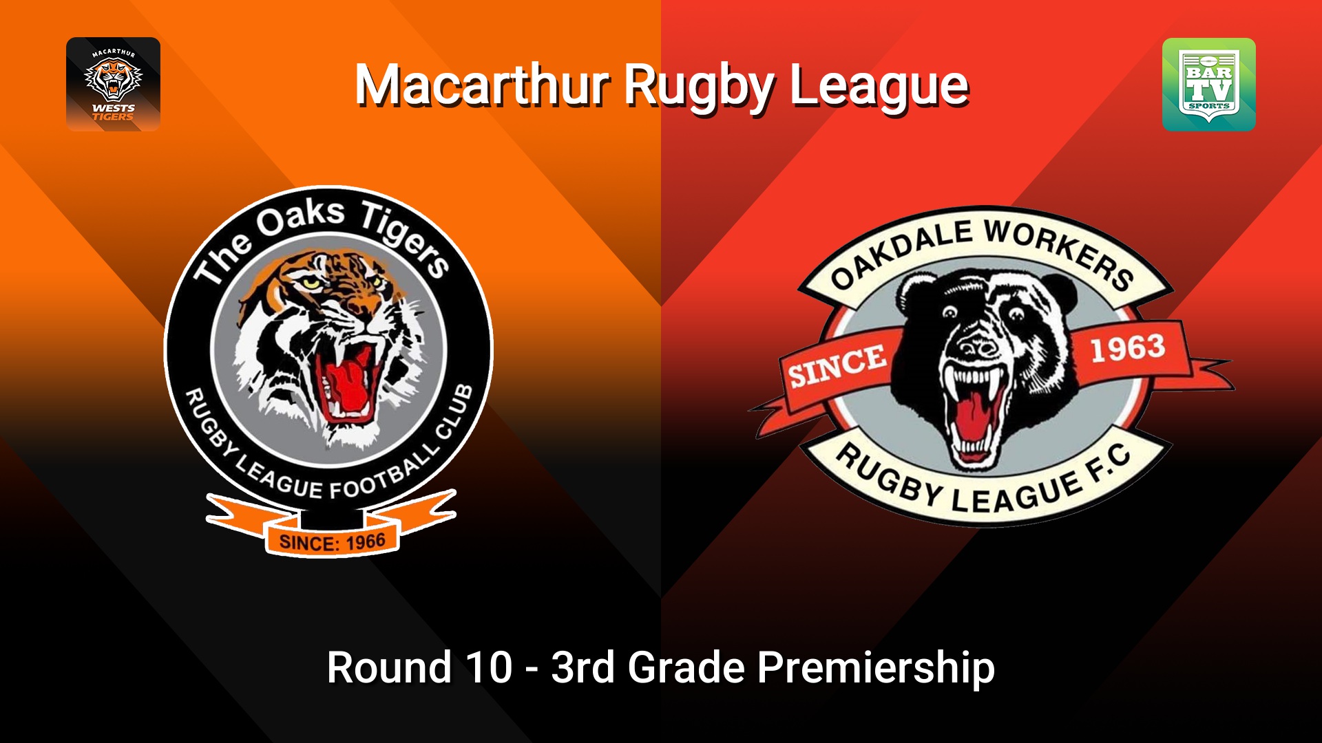 260628-video-Macarthur RL Round 10 - 3rd Grade Premiership - The Oaks Tigers v Oakdale Workers Bears Minigame Slate Image