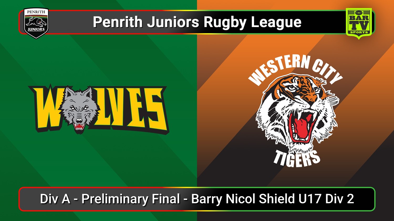 250830-video-Penrith & District Junior Rugby League Div A - Preliminary Final - Barry Nicol Shield U17 Div 2 - Windsor Wolves v Western City Tigers Slate Image