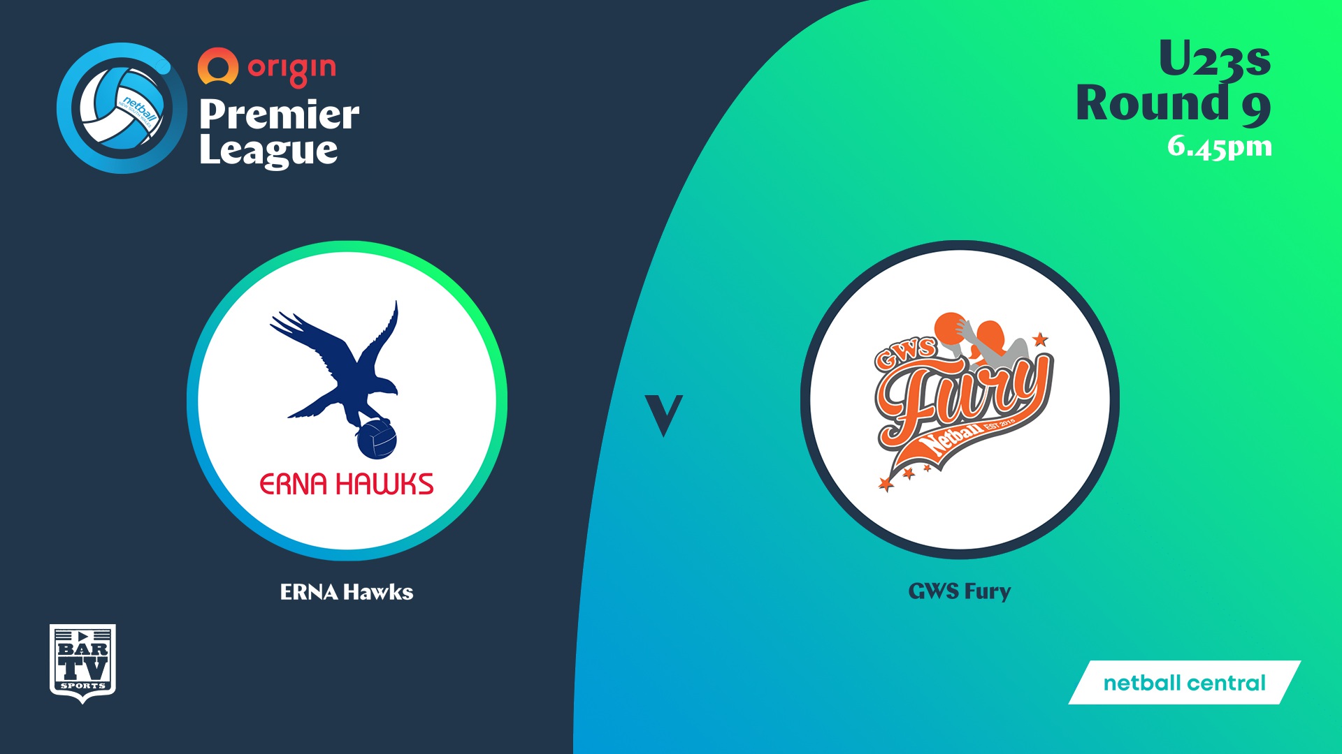 NSW Prem League Round 9 - U23s - Erna Hawks v GWS Fury Slate Image