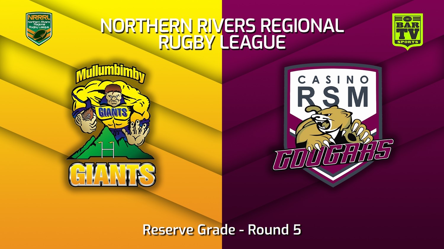230514-Northern Rivers Round 5 - Reserve Grade - Mullumbimby Giants v Casino RSM Cougars Slate Image