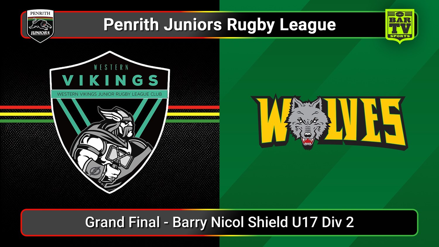 250913-video-Penrith & District Junior Rugby League Grand Final - Barry Nicol Shield U17 Div 2 - Western Vikings v Windsor Wolves Slate Image