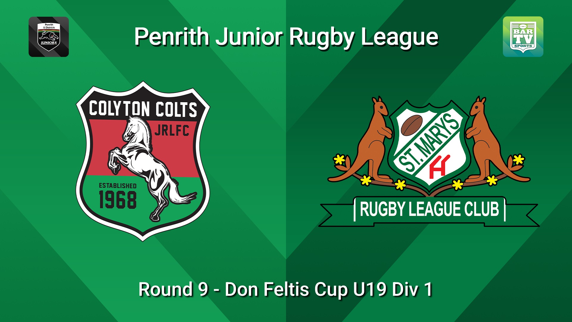260620-video-Penrith & District Junior Rugby League Round 9 - Don Feltis Cup U19 Div 1 - Colyton v St Marys Slate Image