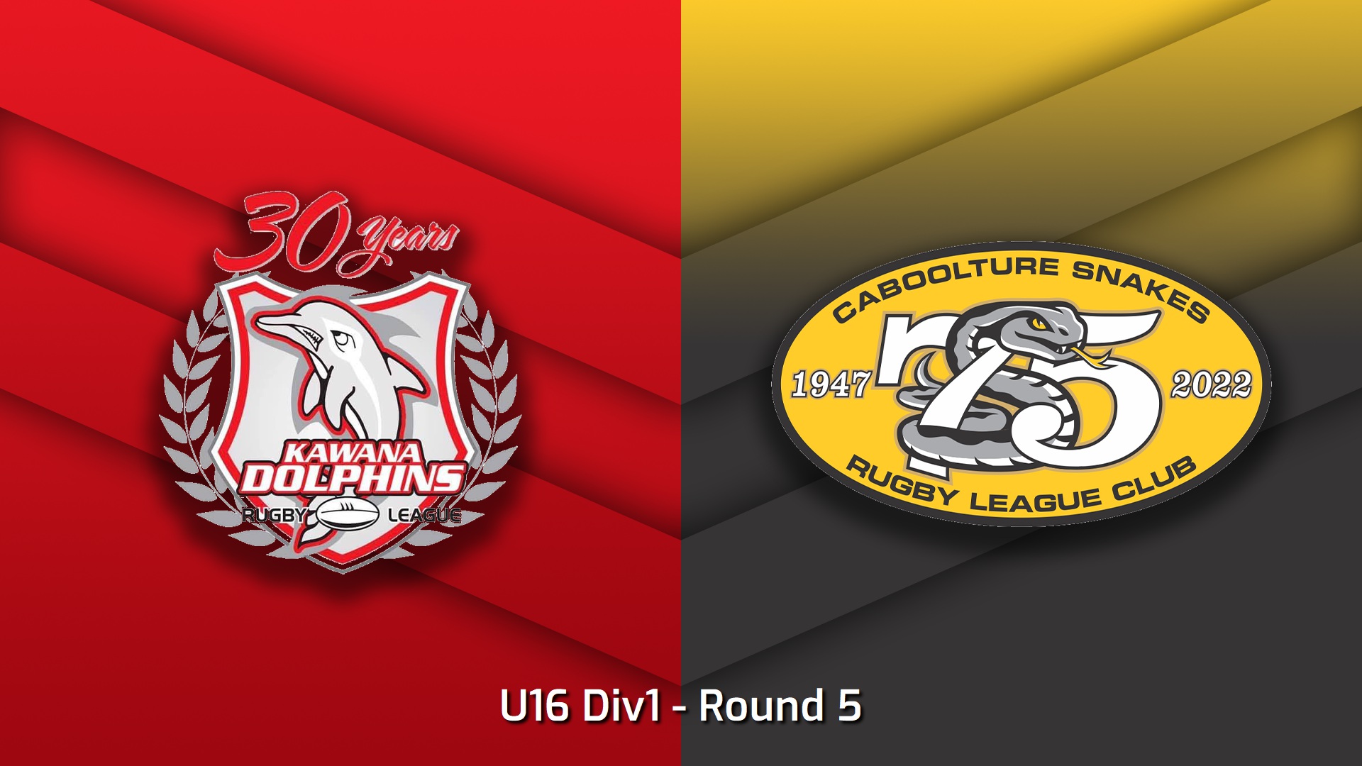 230505-Sunshine Coast Junior Rugby League Round 5 - U16 Div1 - Kawana Dolphins v Caboolture Snakes Slate Image