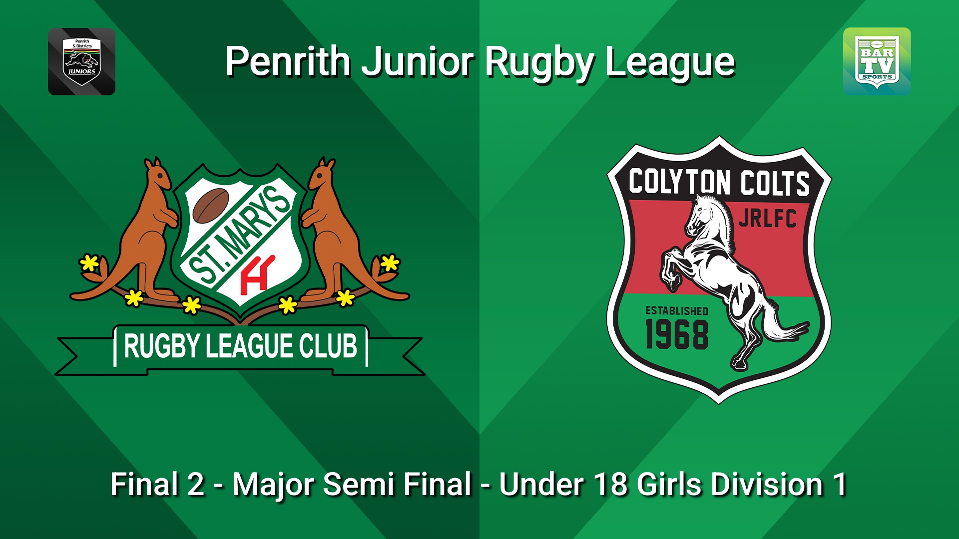 260815-video-Penrith & District Junior Rugby League Final 2 - Major Semi Final - Under 18 Girls Division 1 - St Marys v Colyton Minigame Slate Image