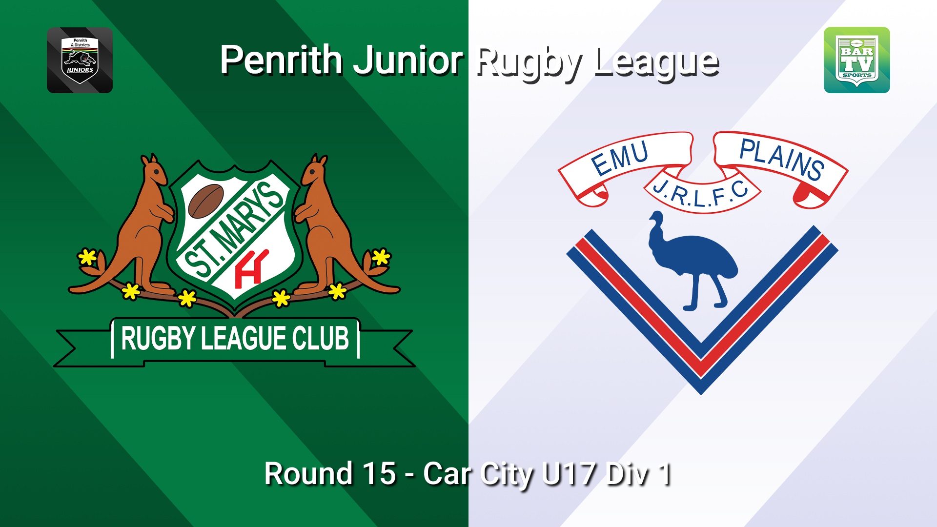 260808-video-Penrith & District Junior Rugby League Round 15 - Car City U17 Div 1 - St Marys v Emu Plains Slate Image