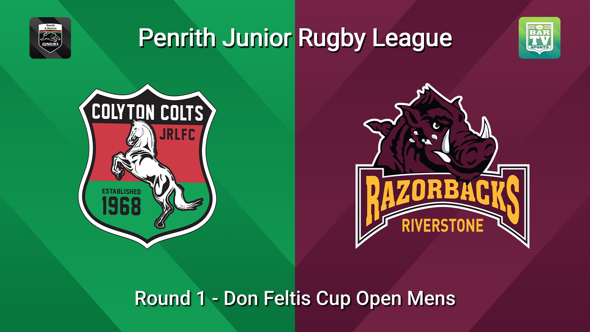 260328-video-Penrith & District Junior Rugby League Round 1 - Don Feltis Cup Open Mens - Colyton v Riverstone Slate Image