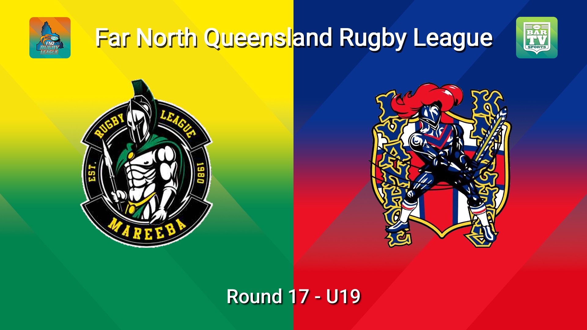 260801-video-FNQ Rugby League Round 17 - O'Neills U19s - Mareeba Gladiators  v Ivanhoe Knights  Slate Image