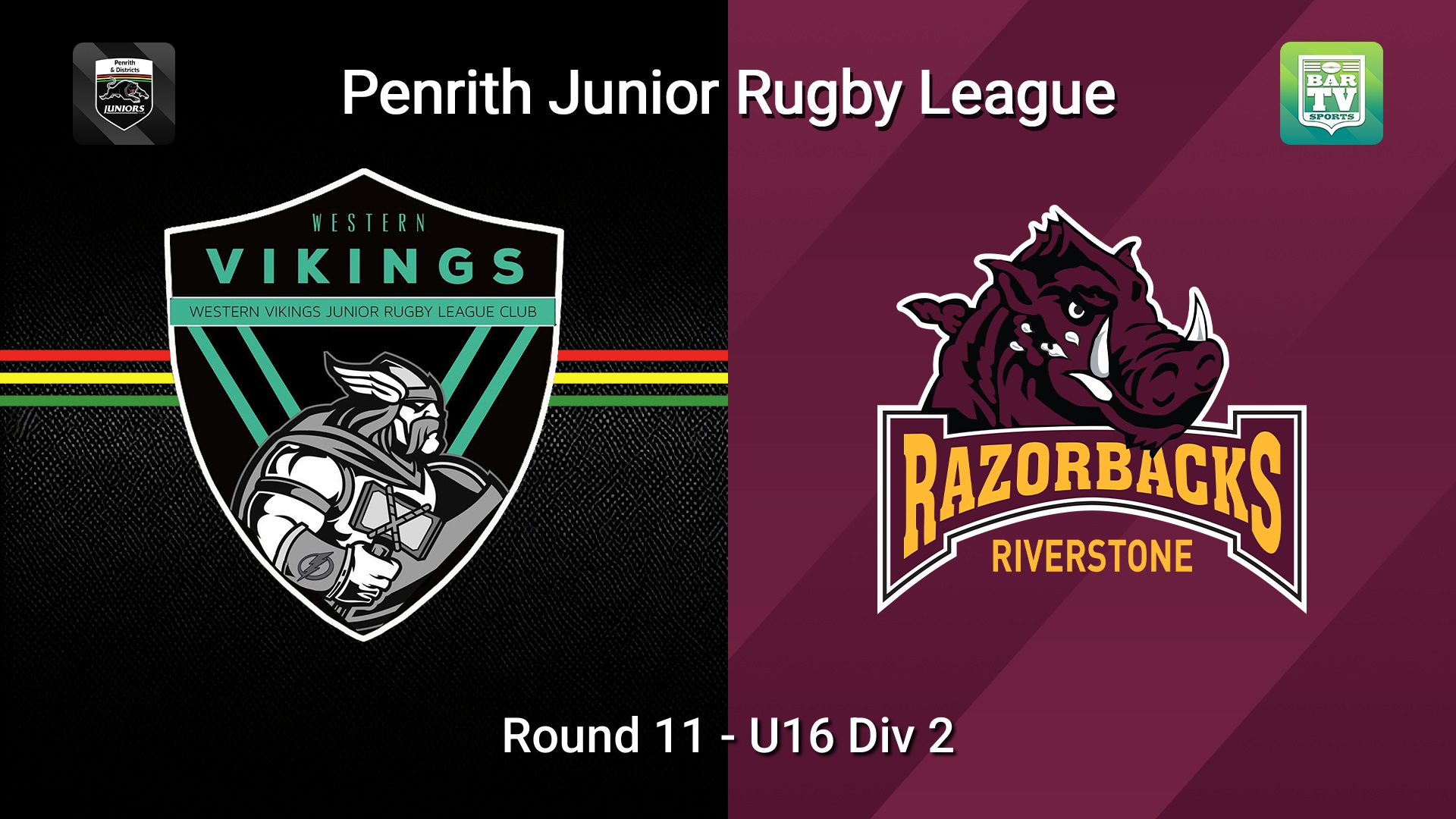 260711-video-Penrith & District Junior Rugby League Round 11 - U16 Div 2 - Western Vikings v Riverstone Slate Image