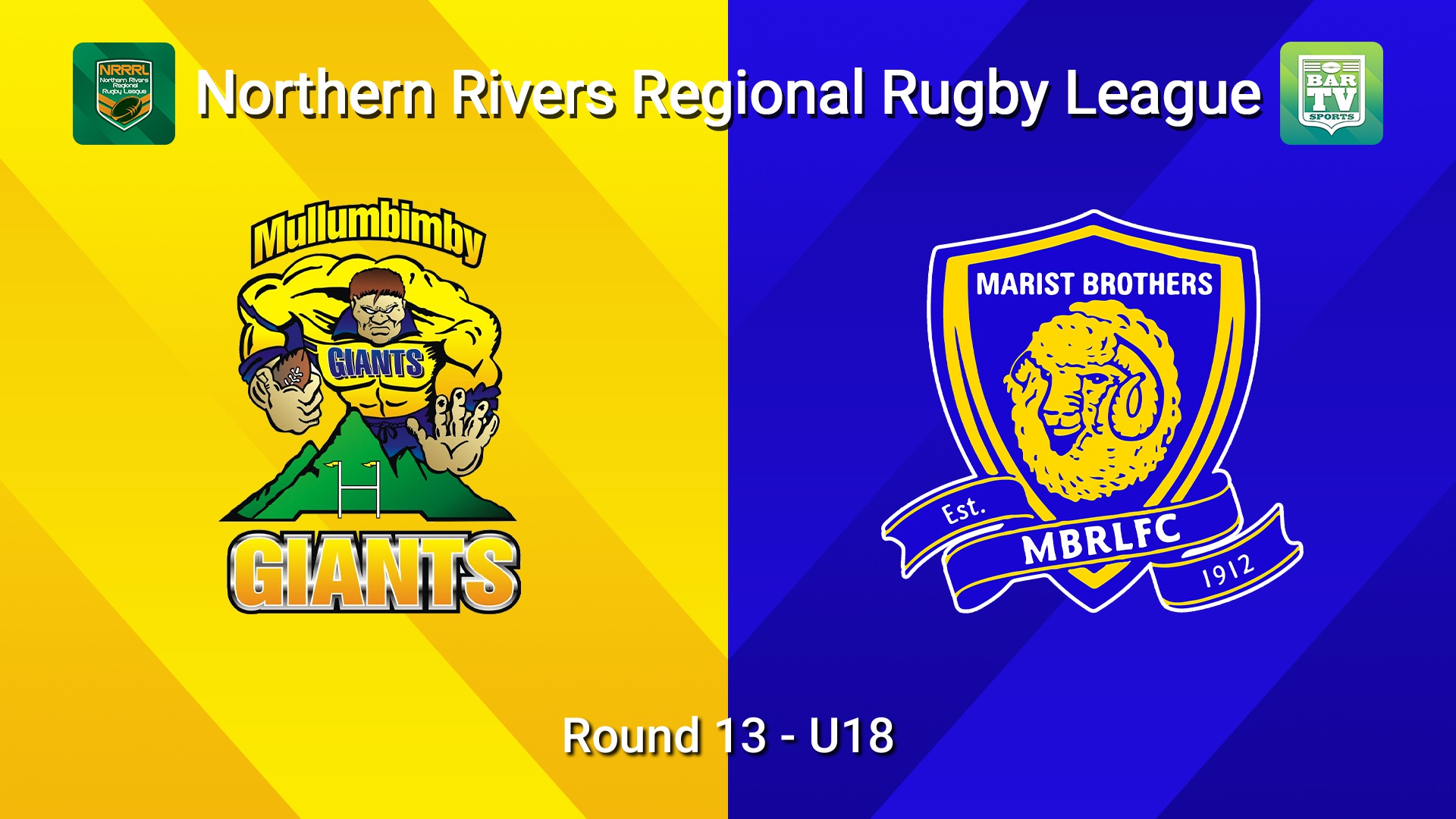 260726-video-Northern Rivers Round 13 - U18 - Mullumbimby Giants v Lismore Marist Brothers Slate Image