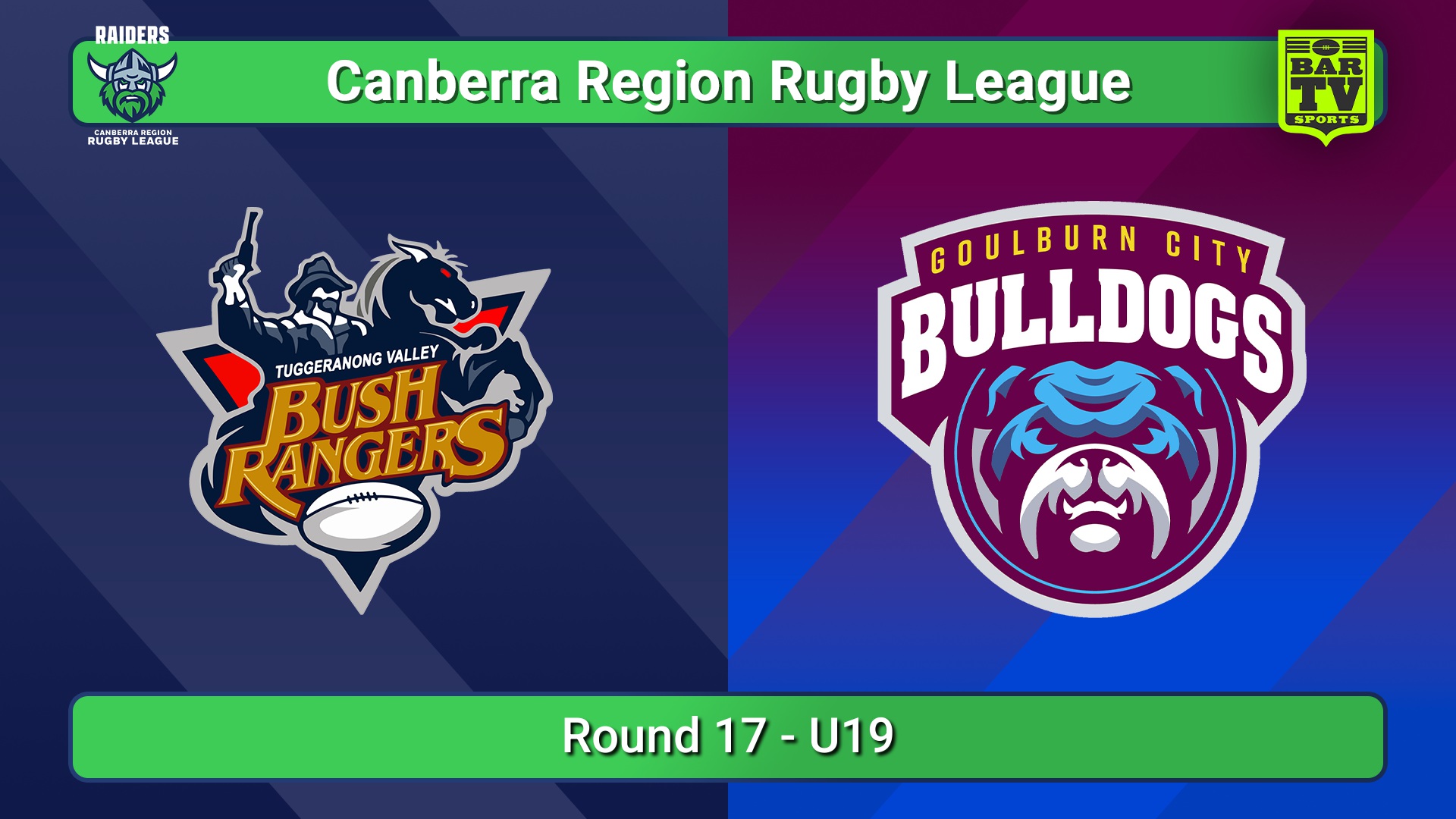 250809-video-Canberra Round 17 - U19 - Tuggeranong Bushrangers v Goulburn City Bulldogs Slate Image