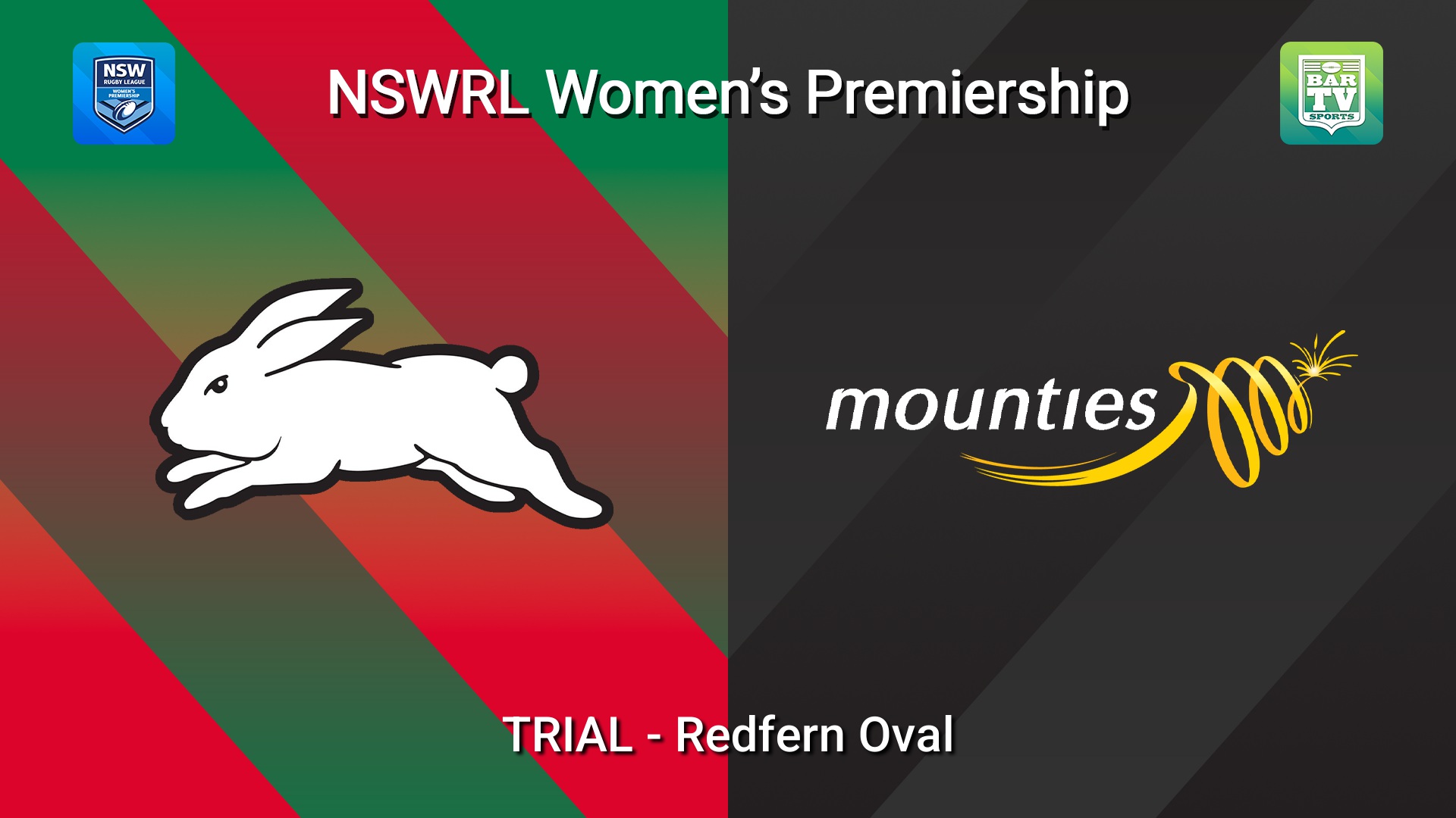 260422-video-NSW Women's Premiership TRIAL - South Sydney Rabbitohs v Mounties Slate Image