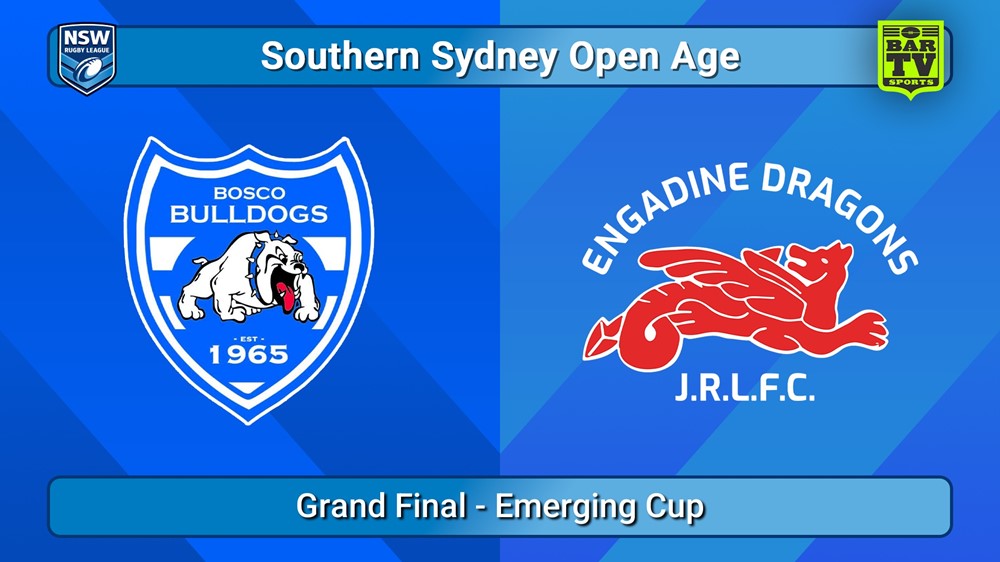 250830-video-S. Sydney Open Grand Final - Emerging Cup - St John Bosco Bulldogs v Engadine Dragons Slate Image
