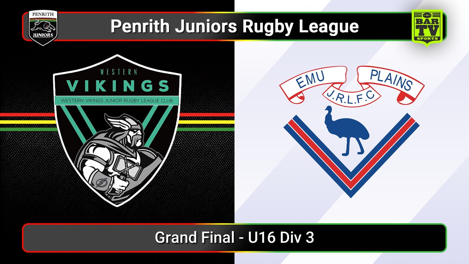 250913-video-Penrith & District Junior Rugby League Grand Final - U16 Div 3 - Western Vikings v Emu Plains Slate Image
