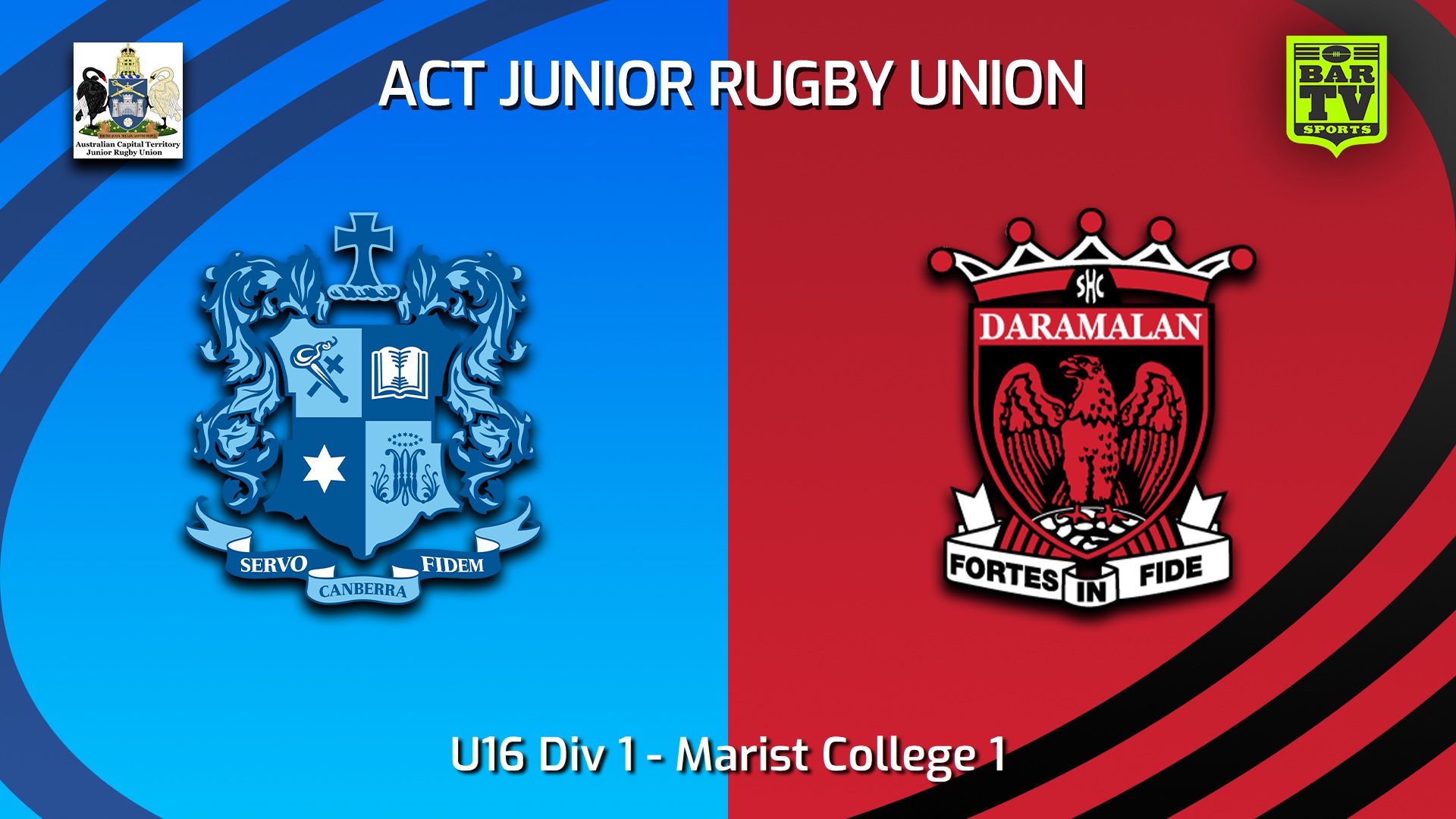 250906-video-ACT Junior Rugby Union Semi-Final - U16 Div 1 - Marist College Canberra v Daramalan College Slate Image
