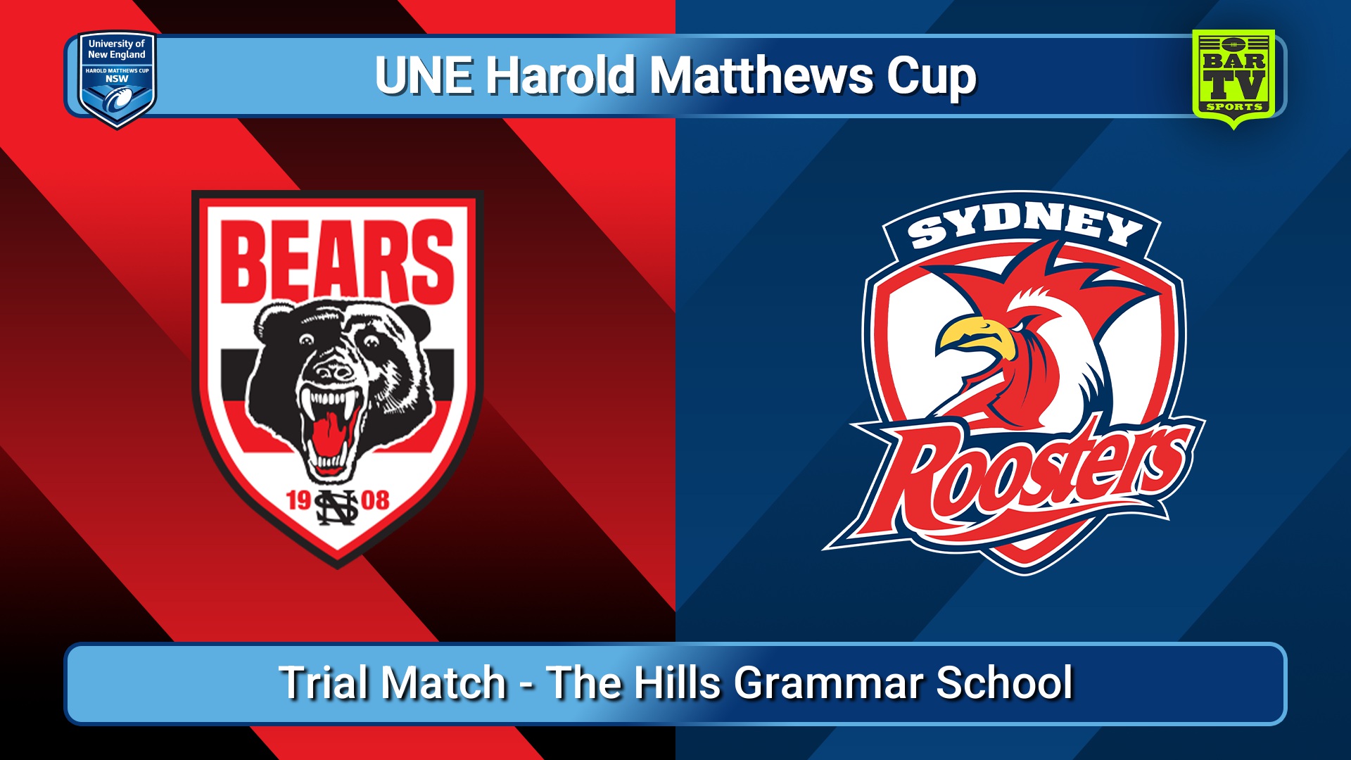 251213-video-UNE Harold Matthews Cup Trial Match - North Sydney Bears v Sydney Roosters Slate Image