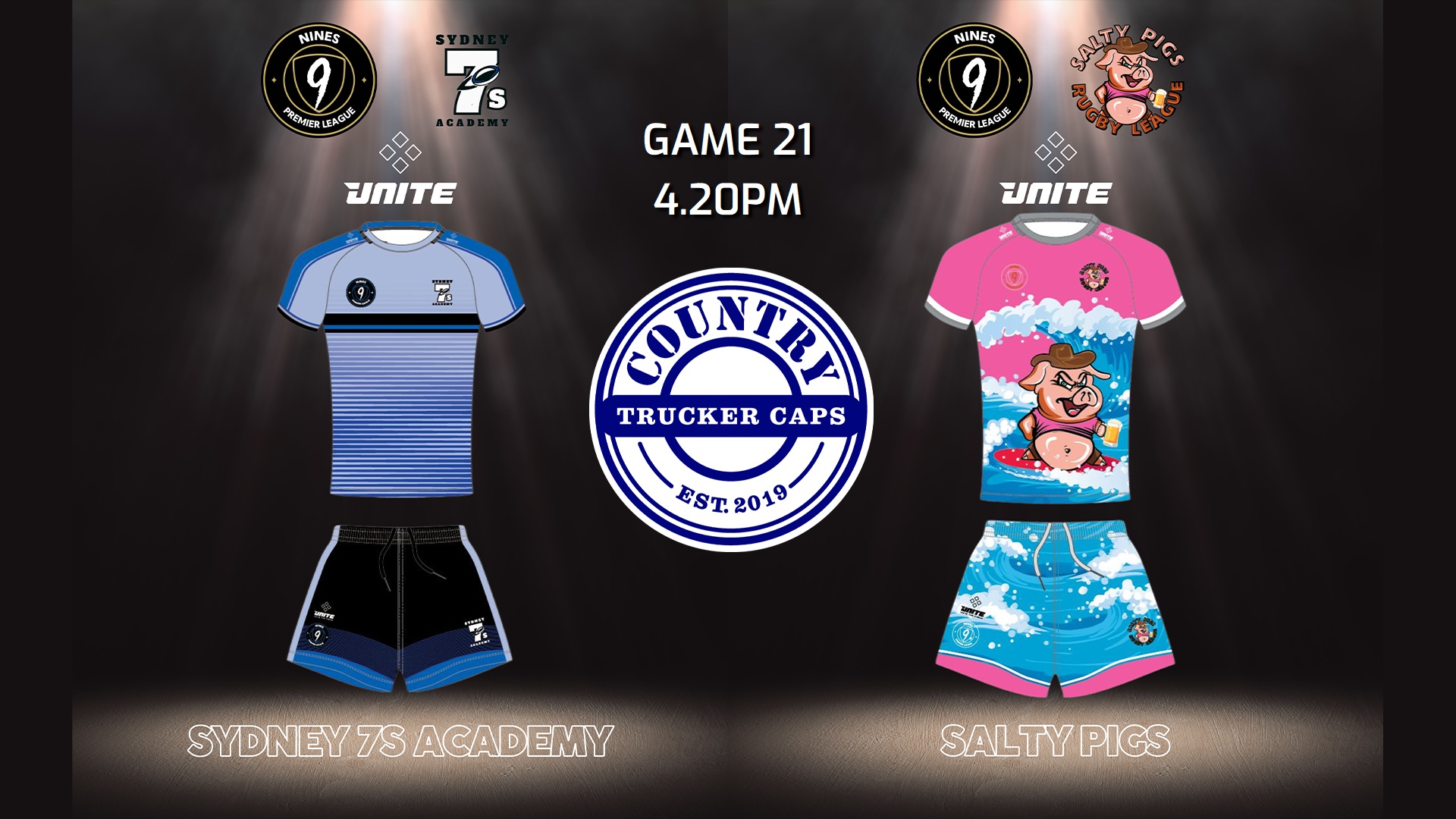 240126-Nines Premier League Game 21 - Insite Pool - Sydney 7's Academy v Salty Pigs Slate Image