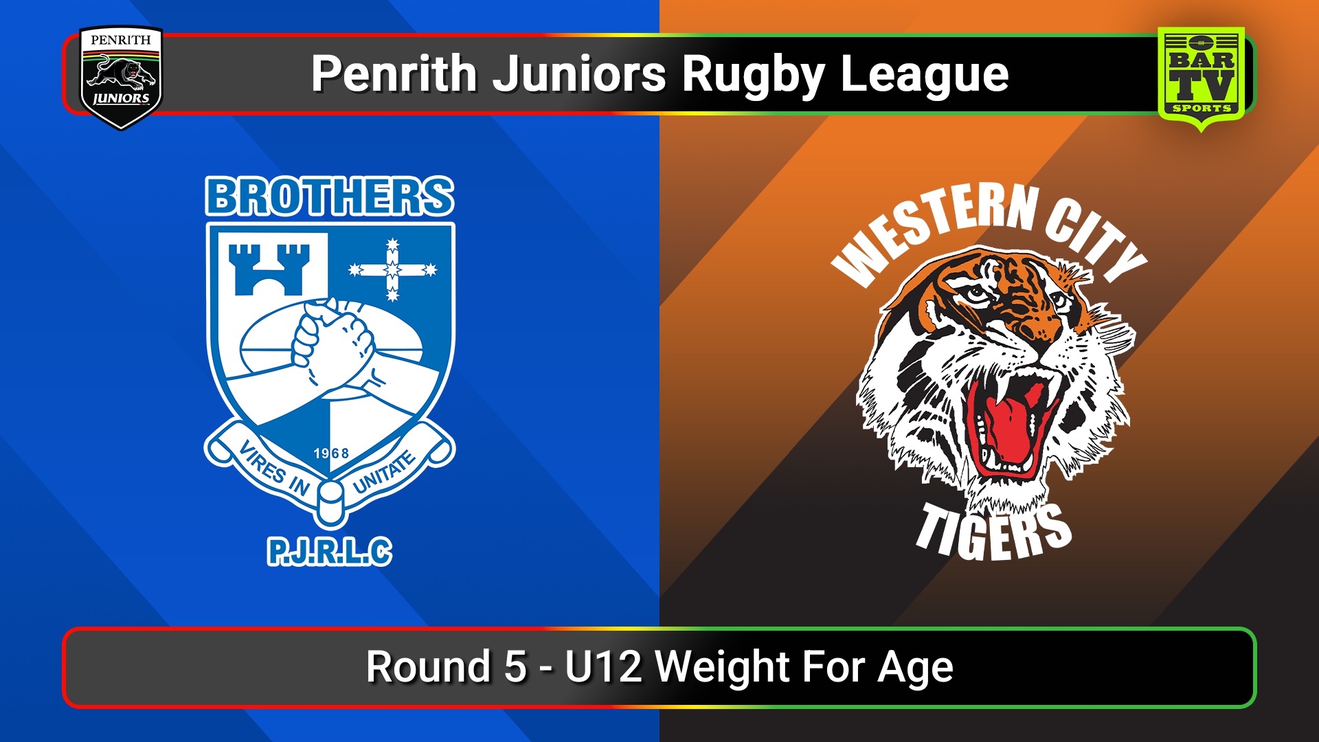 250713-video-Penrith & District Junior Rugby League Round 5 - U12 Weight For Age - Brothers v Western City Tigers Slate Image