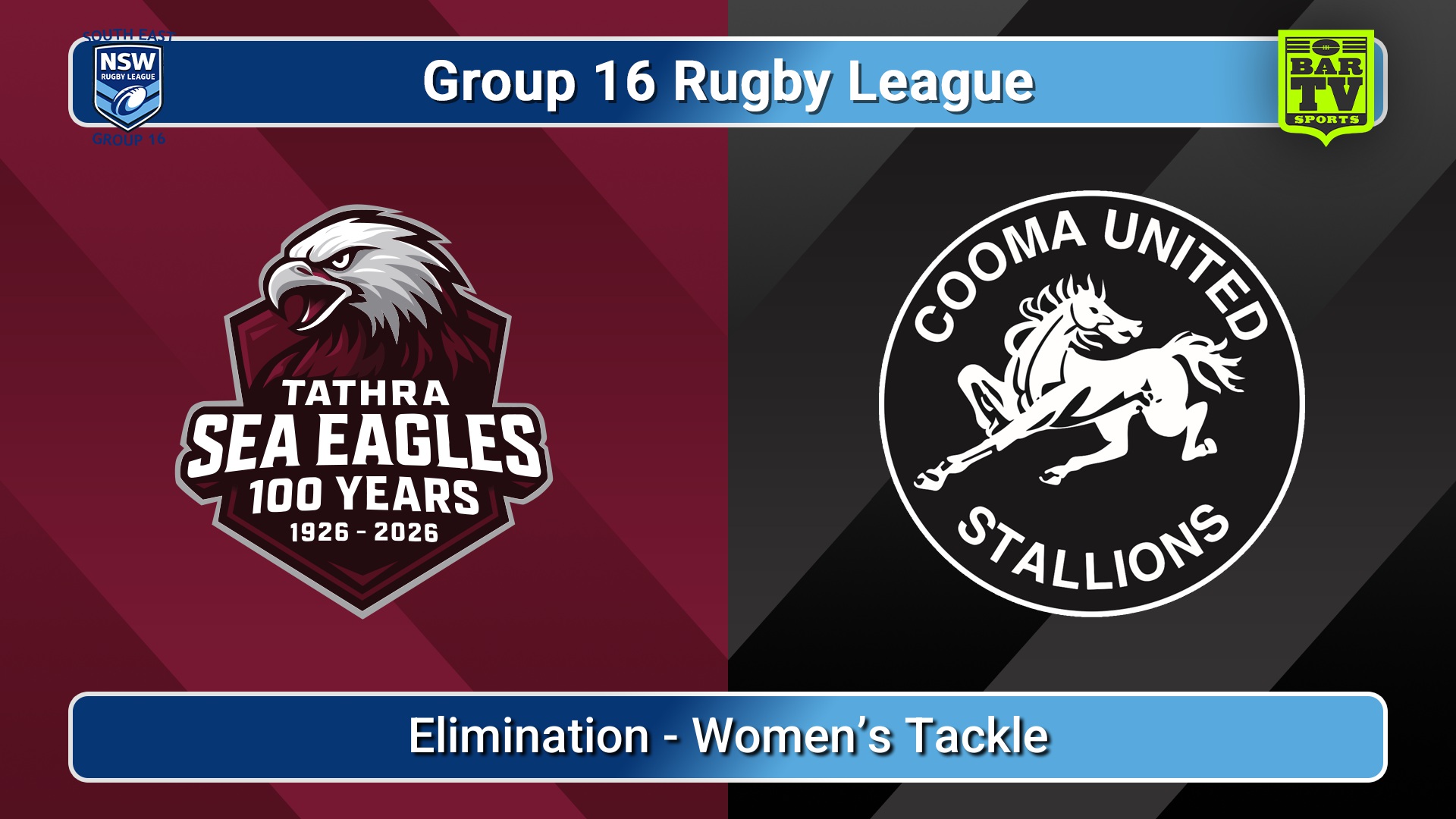 260822-video-Group 16 Rugby League  Elimination - Women’s Tackle - Tathra Sea Eagles v Cooma Stallions Minigame Slate Image