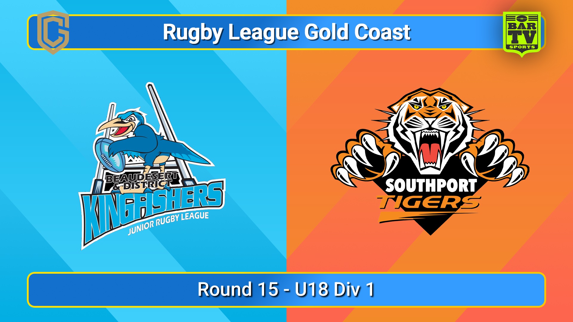 250810-video-Gold Coast Round 15 - U18 Div 1 - Beaudesert Kingfishers v Southport Tigers Slate Image
